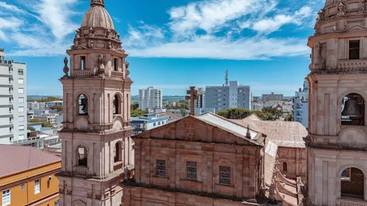 Vista aérea do centro histórico de Santo Ângelo, RS